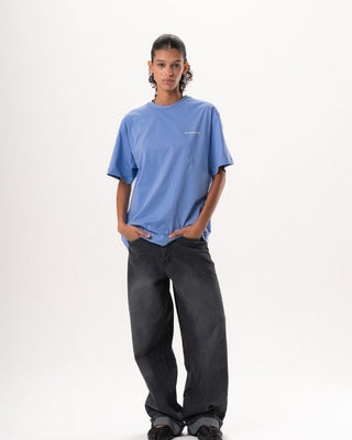 Blue Oversized Tee Basic Oversized Tees IN YOUR SHOE S