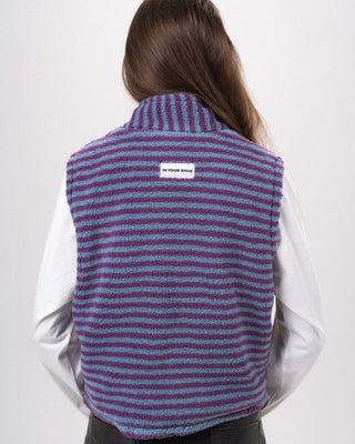 Blue & Purple Regular Fleece Jacket Fleece Jacket IN YOUR SHOE