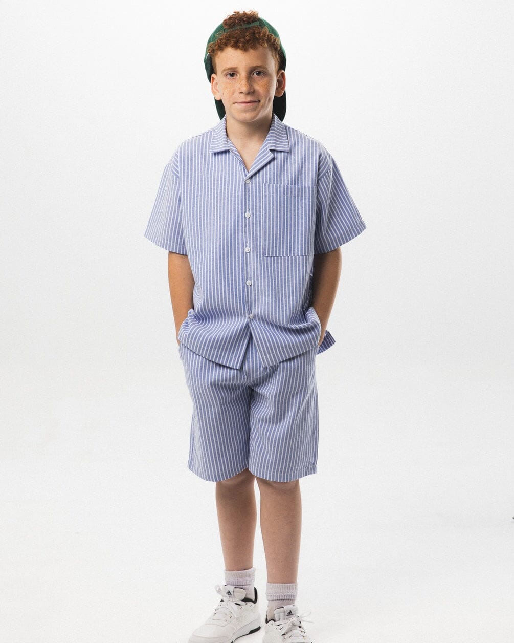 Blue Striped Kids Shorts Kids Boxer Shorts IN YOUR SHOE 2-3