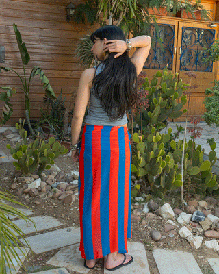 Blue Stripes Maxi Flowy Wrap Flowy Wraps Maxi IN YOUR SHOE