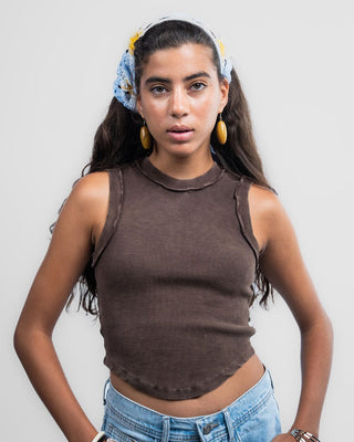 Blue Sunflower Crochet Bandana Bandana IN YOUR SHOE