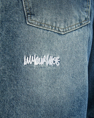 Blue Washed Jorts Jorts IN YOUR SHOE