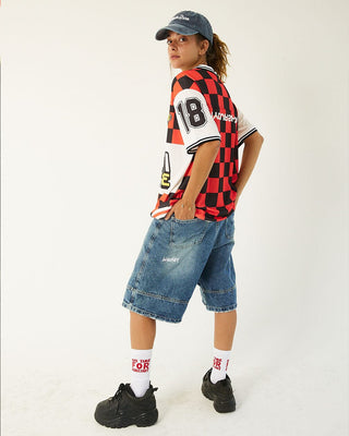 Blue Washed Jorts Jorts IN YOUR SHOE
