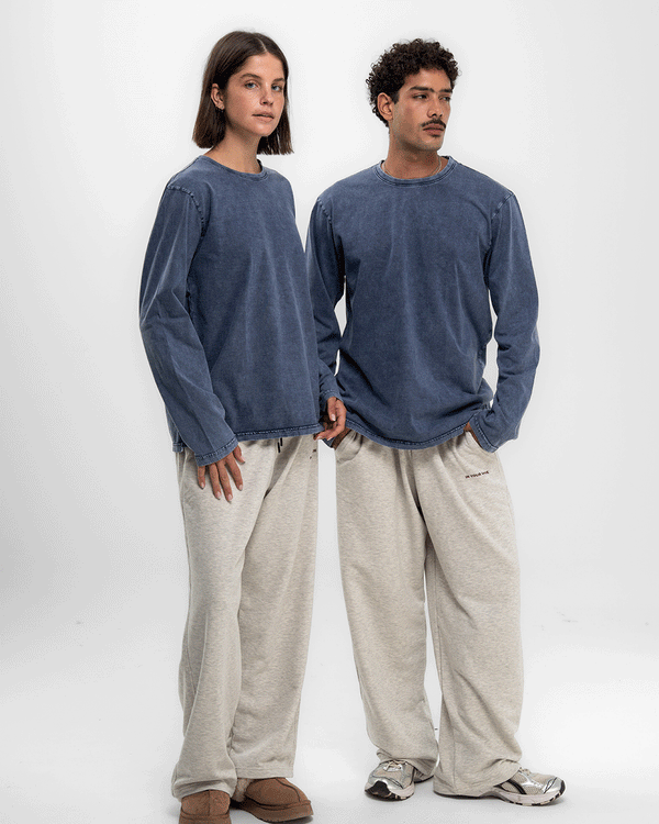Blue Washed Long Sleeves