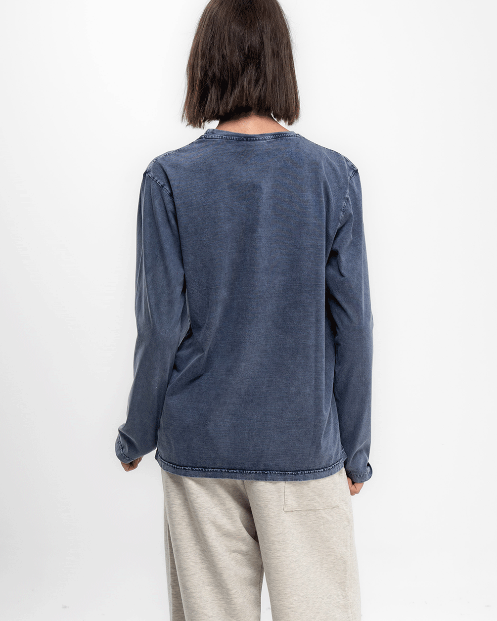 Blue Washed Long Sleeves Long Sleeves IN YOUR SHOE