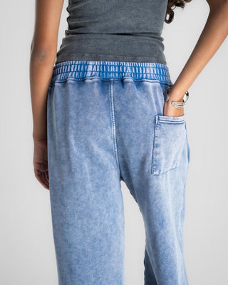 Blue Washed Wide Leg Swants Swants IN YOUR SHOE