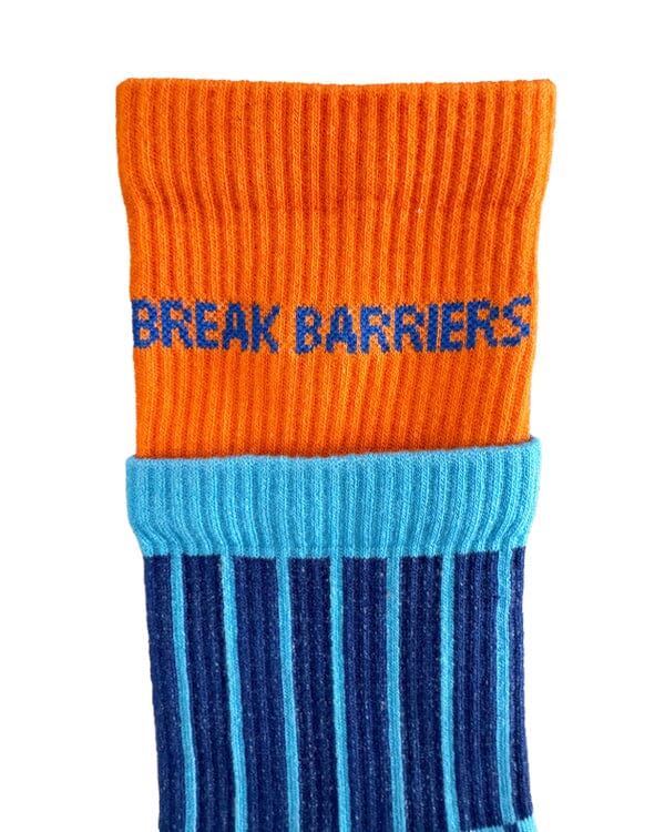 Break Barriers (Long Socks) Neck Socks In Your Shoe