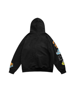 Broke Oversized Hoodie Printed Hoodies IN YOUR SHOE M