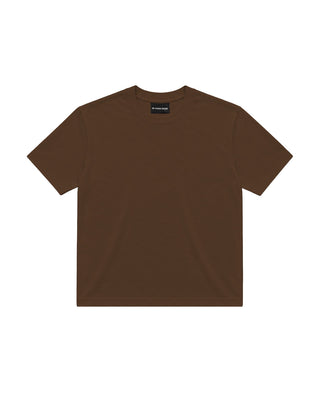 Brown Basic Boxy Tee Basic Boxy Tee IN YOUR SHOE