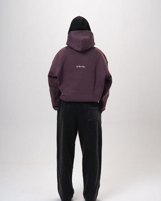 Brown Basic Heavy Oversized Hoodie Plain Hoodies IN YOUR SHOE