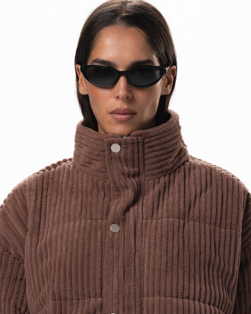 Brown Oversized Corduroy Puffer Jacket Curduroy Jackets IN YOUR SHOE XL