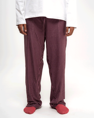 Brown & Pink Striped Fluffy Pjoys Fluffy Pjoys IN YOUR SHOE