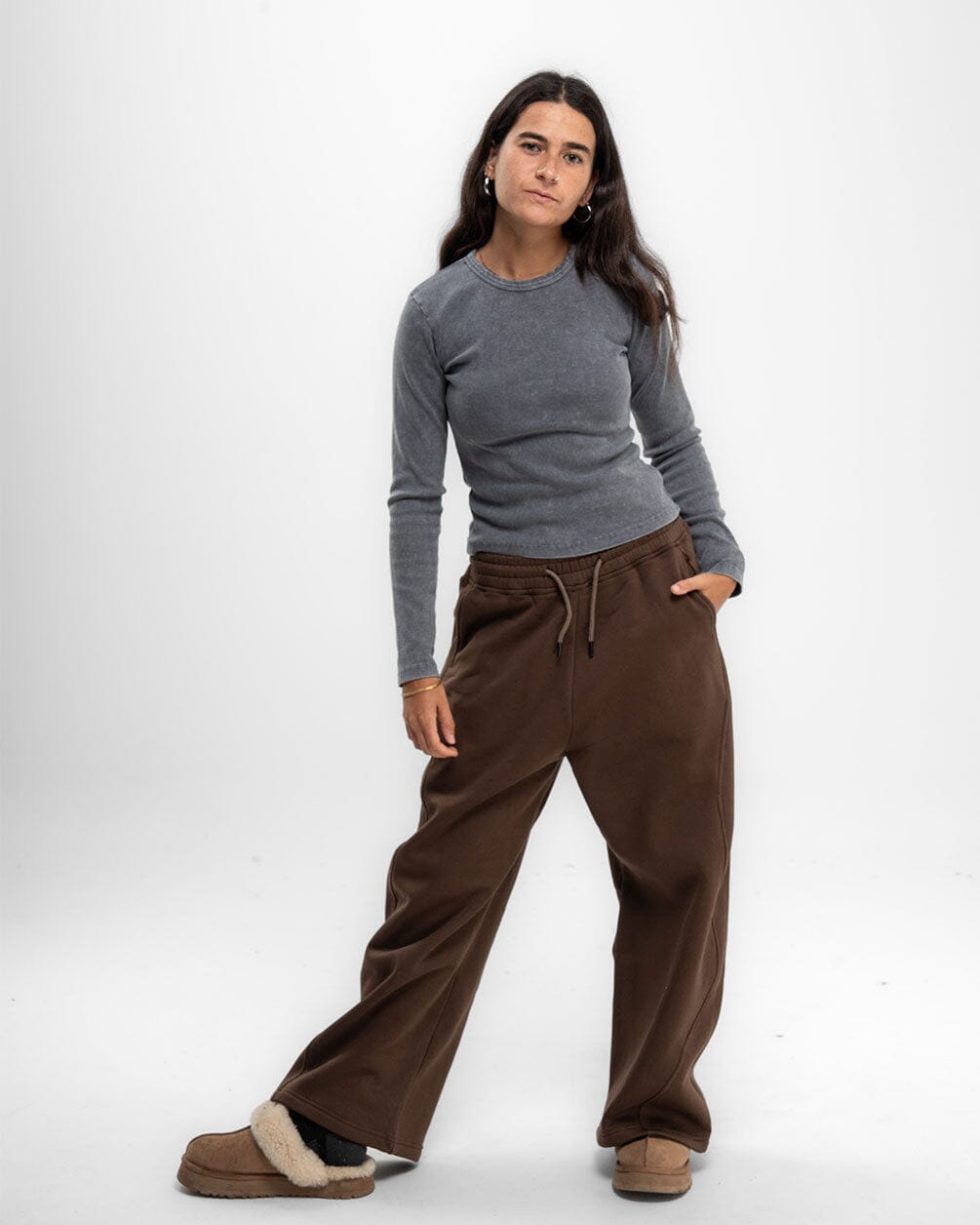Brown Super Loose Swants Swants IN YOUR SHOE
