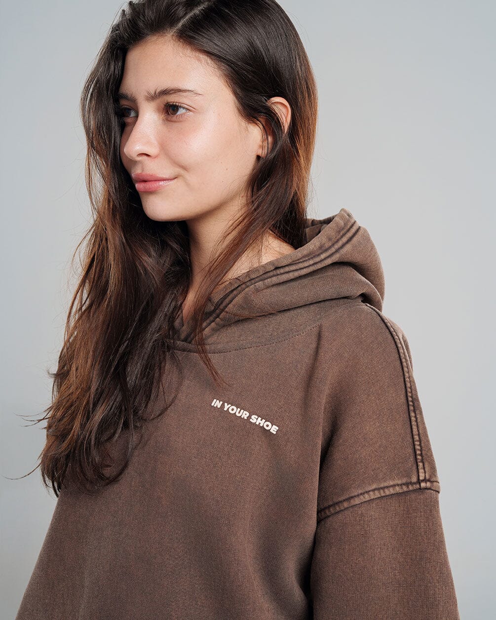 Brown Washed Hoodie Acid Washed Hoodies IN YOUR SHOE