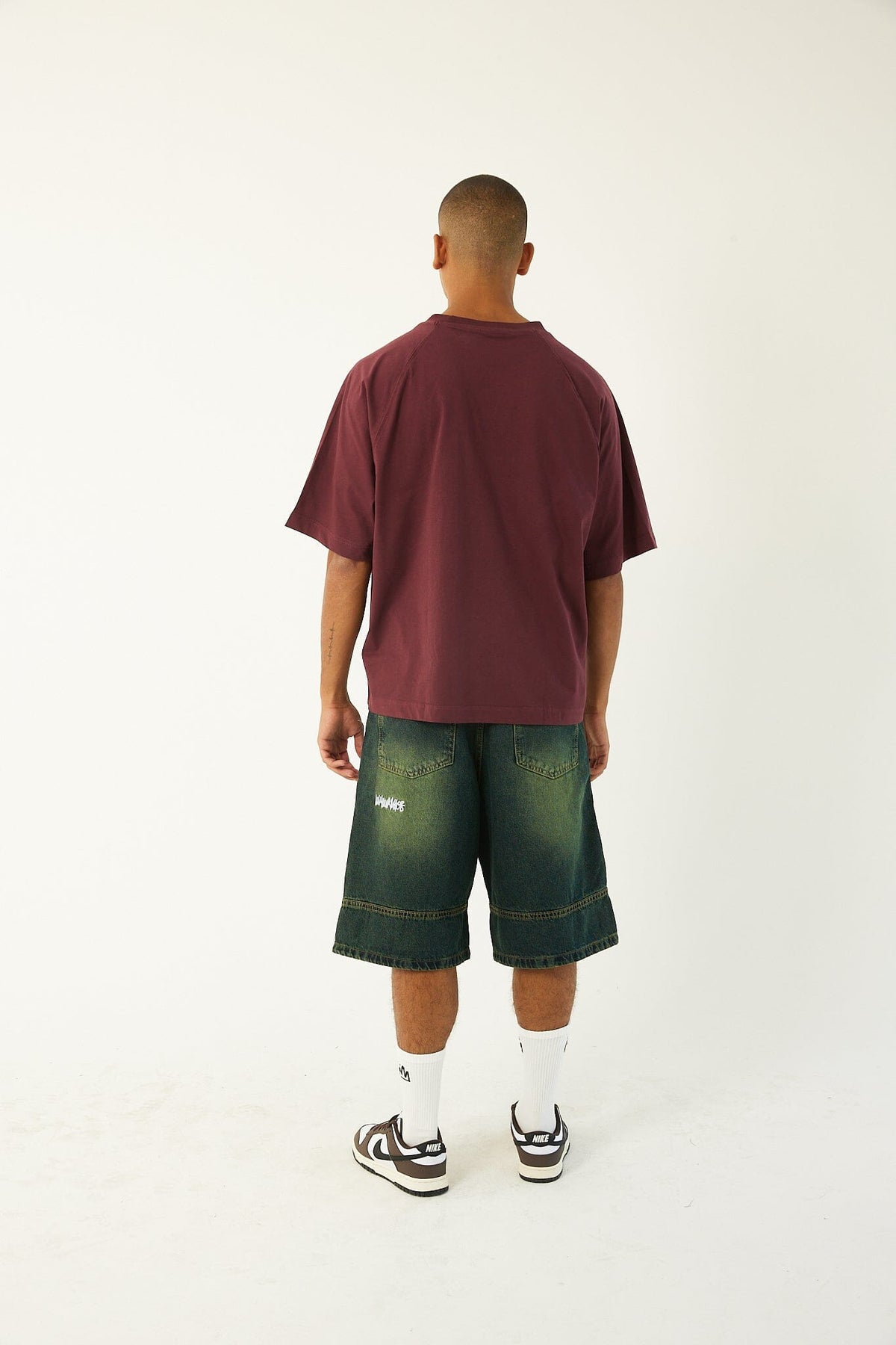 Burgundy IYS Printed Boxy Fit Tee Printed Boxy Tee IN YOUR SHOE