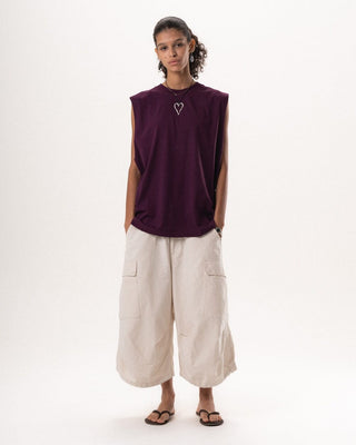 Burgundy Sleeveless Tee Sleeveless Tees IN YOUR SHOE