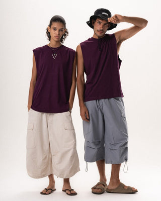 Burgundy Sleeveless Tee Sleeveless Tees IN YOUR SHOE S