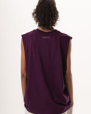 Burgundy Sleeveless Tee Sleeveless Tees IN YOUR SHOE L