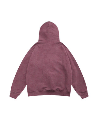 Burgundy Washed Hoodie Acid Washed Hoodies IN YOUR SHOE