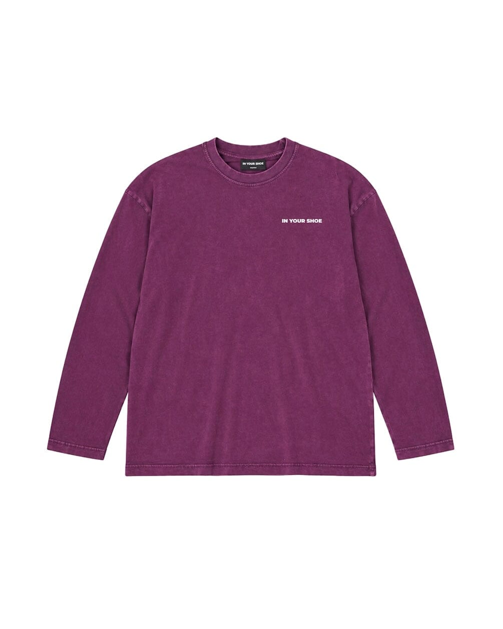 Burgundy Washed Oversized Long Sleeves Long Sleeves IN YOUR SHOE S