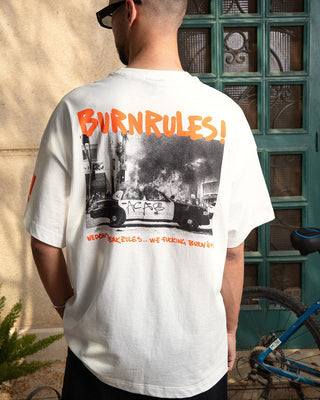 Burn Rules Oversized Tee Printed Oversized Tees IN YOUR SHOE