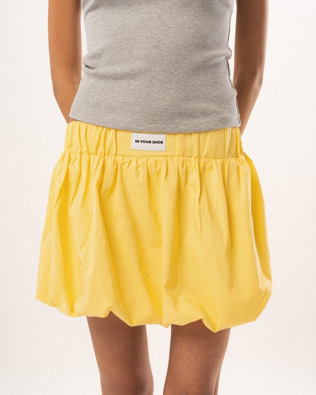 Butter Yellow Mini Balloon Skirt Skirt IN YOUR SHOE L