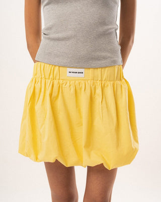 Butter Yellow Mini Balloon Skirt Skirt IN YOUR SHOE L