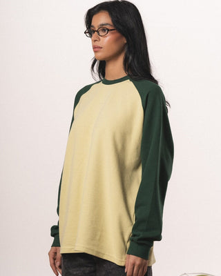 Butter Yellow Raglan Oversized Pullover Pullovers IN YOUR SHOE