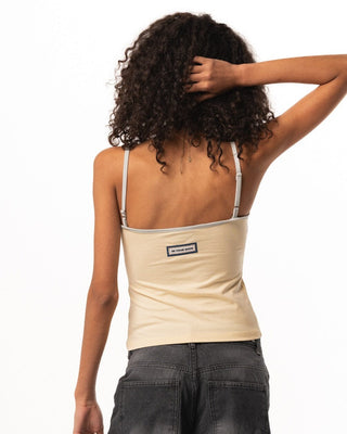 Butter Yellow Spaghetti Strap Top Sleeveless Tops IN YOUR SHOE M