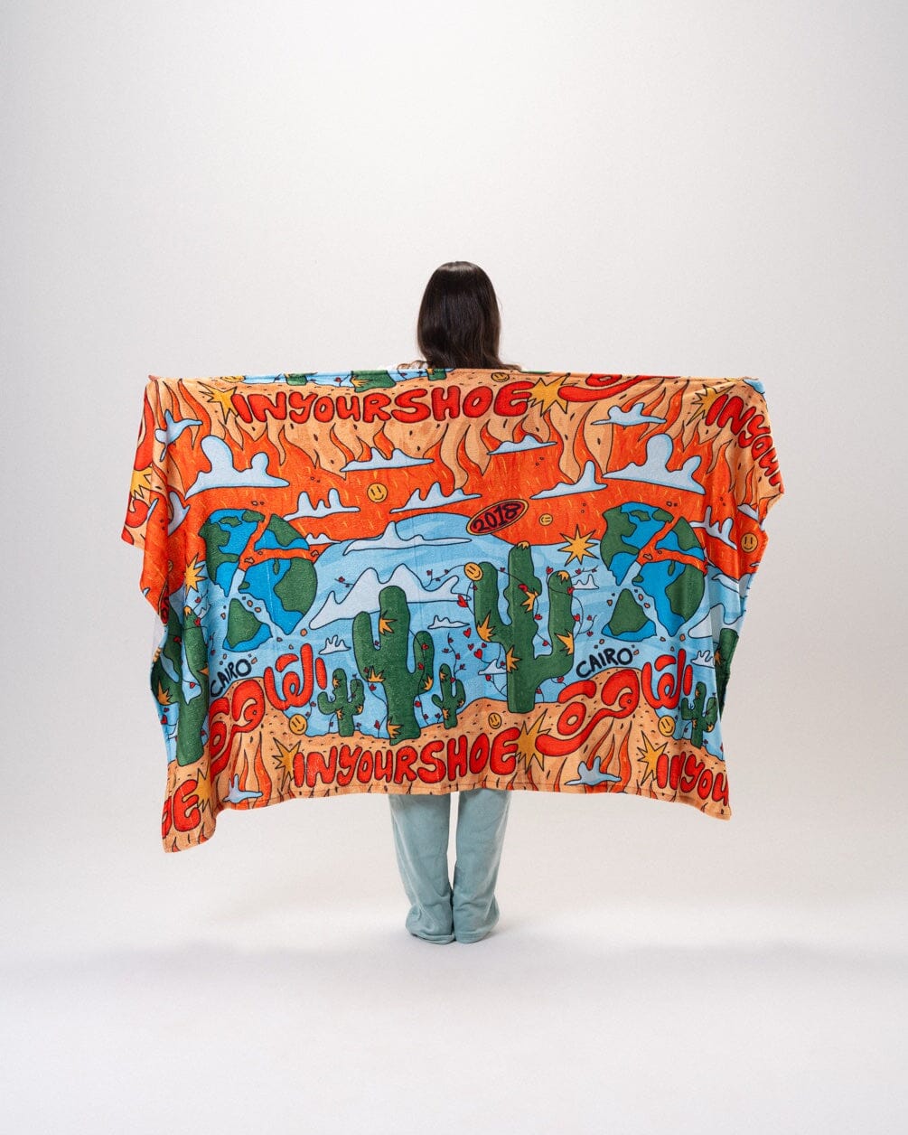 Cactus Cairo Fluffy Blanket Fluffy Blanket IN YOUR SHOE