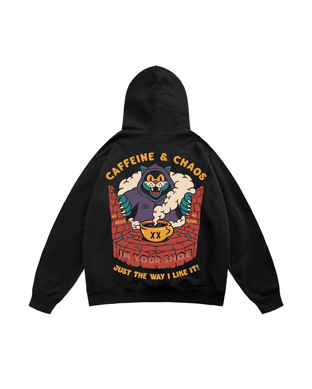 Caffeine & Chaos Hoodie Printed Hoodies IN YOUR SHOE S
