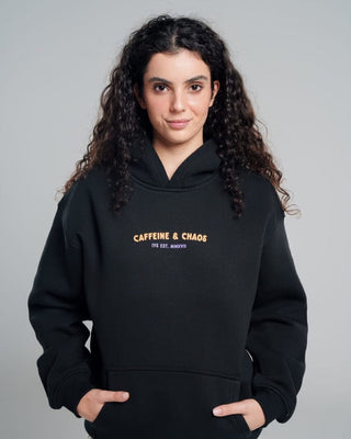 Caffeine & Chaos Hoodie Printed Hoodies IN YOUR SHOE M