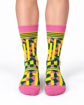CAI Geometric Fluffy Socks Fluffy Socks IN YOUR SHOE