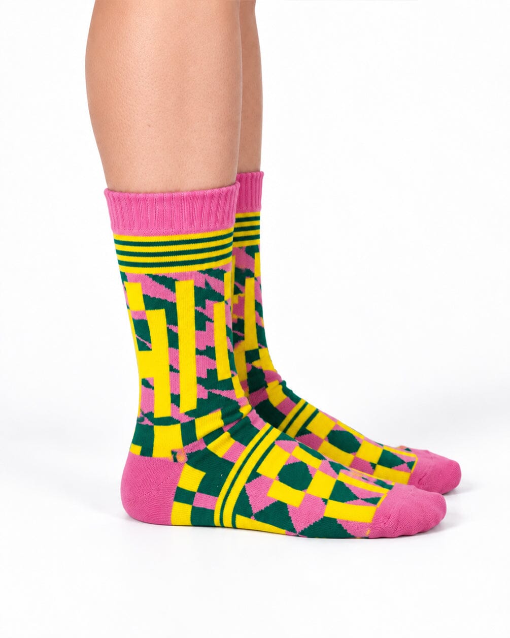 CAI Geometric Fluffy Socks Fluffy Socks IN YOUR SHOE