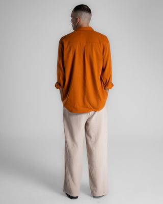 Camel Brown Boyfriend Linen Shirt Boyfriend Shirt IN YOUR SHOE