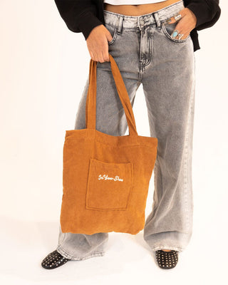Camel Tote Velvet Totes IN YOUR SHOE