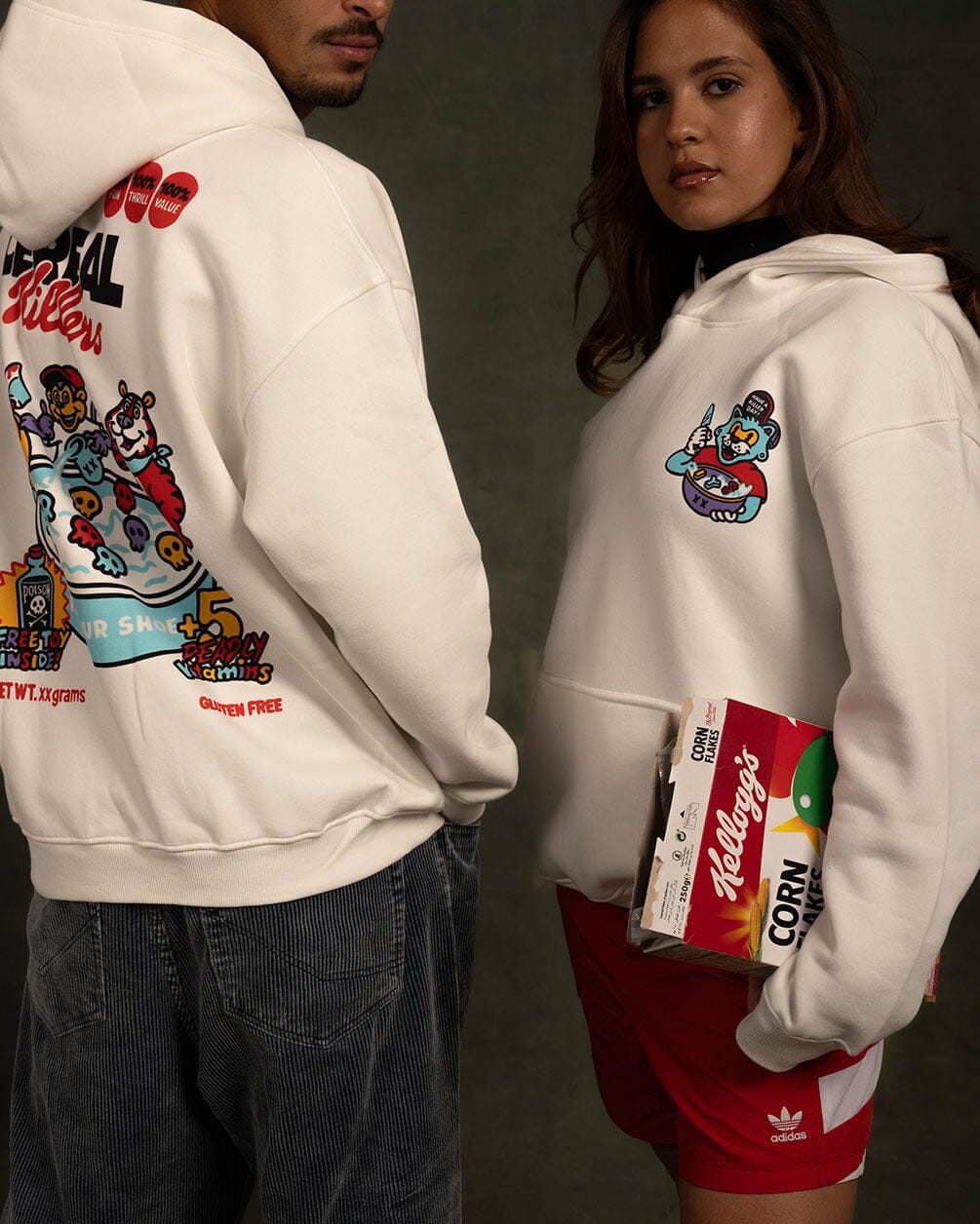 Cereal Killer PT.2 Hoodie Printed Hoodies IN YOUR SHOE S White