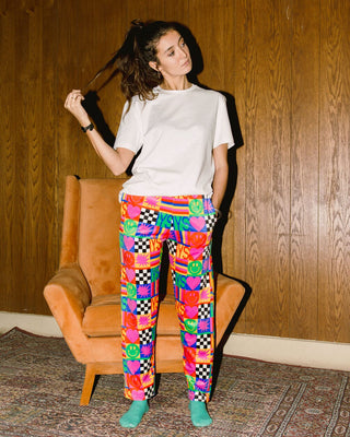 Checkered Heart - Fluffy Pjoys Fluffy Pjoys IN YOUR SHOE S