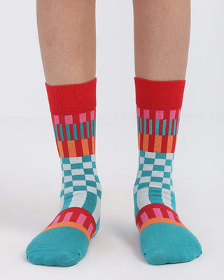 Checkered Multi-Color Neck Socks Neck Socks IN YOUR SHOE