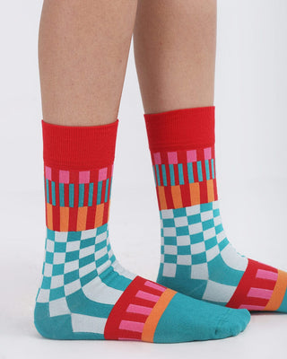 Checkered Multi-Color Neck Socks Neck Socks IN YOUR SHOE