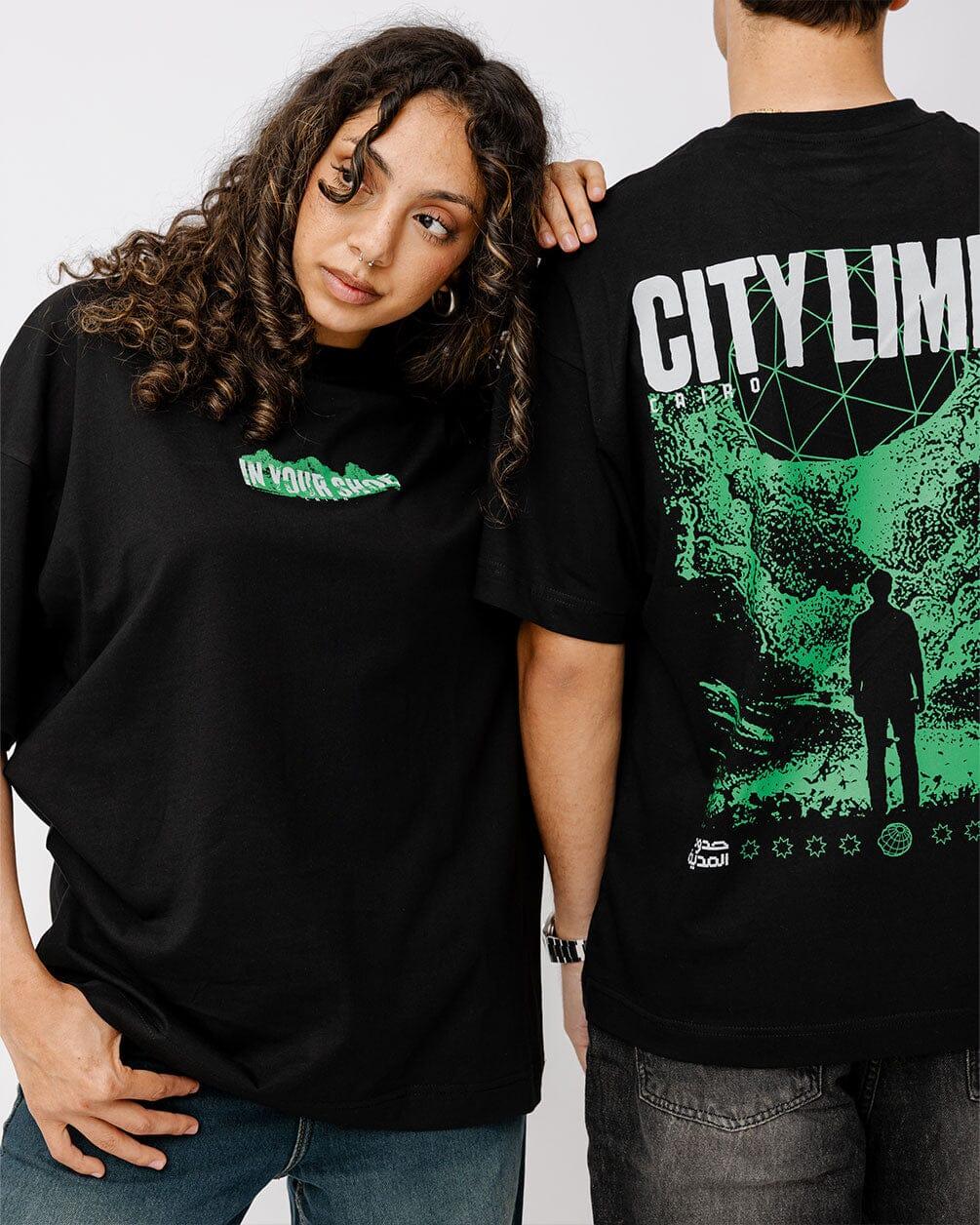 City Limits Printed Oversized Tee Printed Oversized Tees IN YOUR SHOE