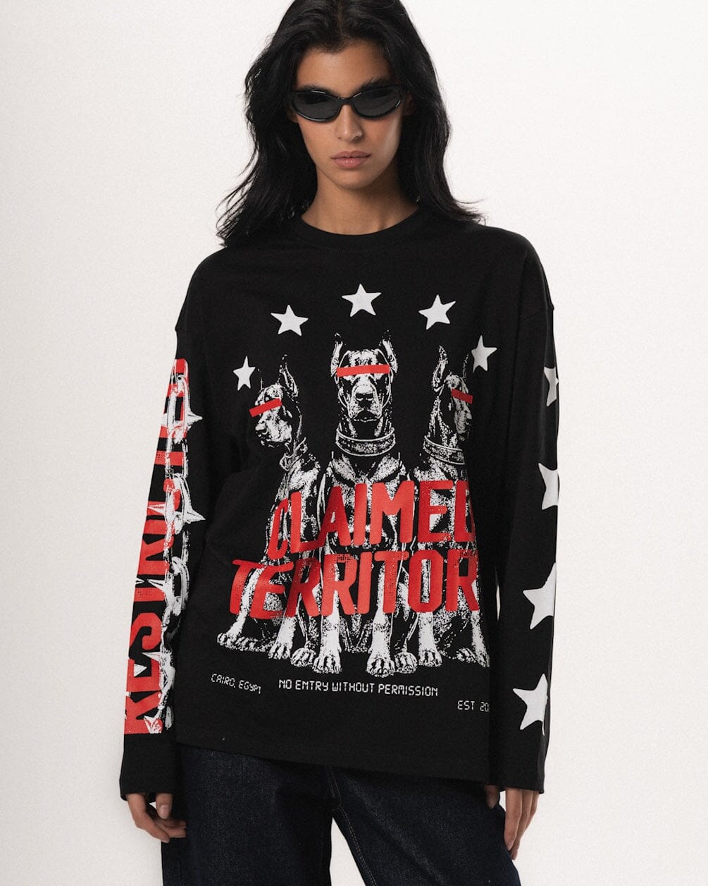 Claimed Territory Oversized Long Sleeves Long Sleeves IN YOUR SHOE
