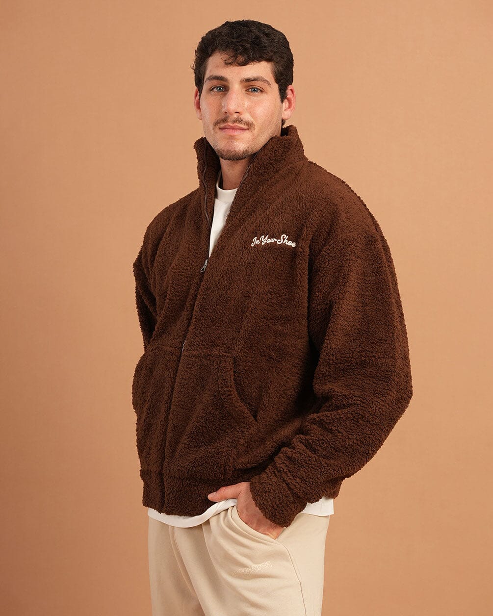 Coffee Fleece Jacket Fleece Jacket IN YOUR SHOE