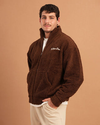 Coffee Fleece Jacket Fleece Jacket IN YOUR SHOE
