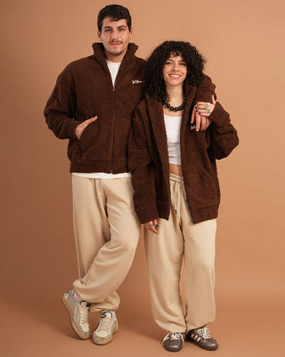 Coffee Fleece Jacket Fleece Jacket IN YOUR SHOE