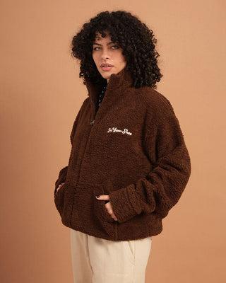 Coffee Fleece Jacket Fleece Jacket IN YOUR SHOE