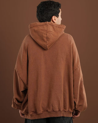 Coffee Washed Balloon Fit Hoodie Balloon Fit Hoodies IN YOUR SHOE