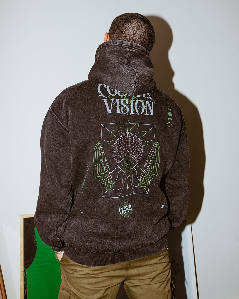 Cosmic Vision Washed Hoodie Acid Washed Hoodies IN YOUR SHOE XL 