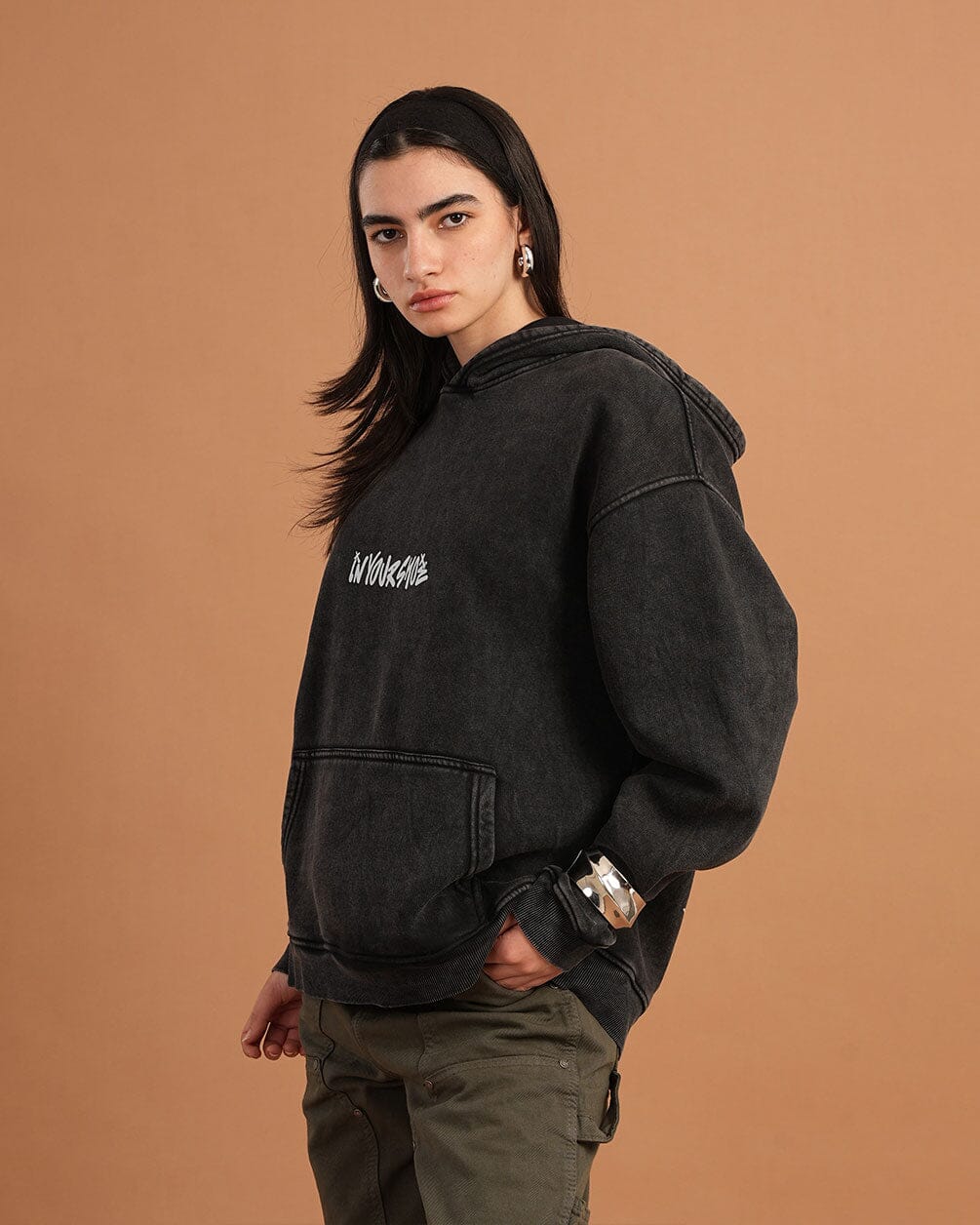 Crazy Town Washed Hoodie Acid Washed Hoodies IN YOUR SHOE