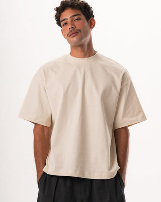 Creamy Boxy Tee Basic Boxy Tee IN YOUR SHOE M